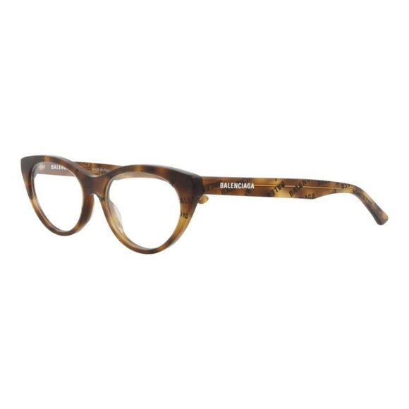 Balenciaga Womens Cat Eye Havana Havana Transparent Fashion Designer Eyewear - Picture 1 of 4